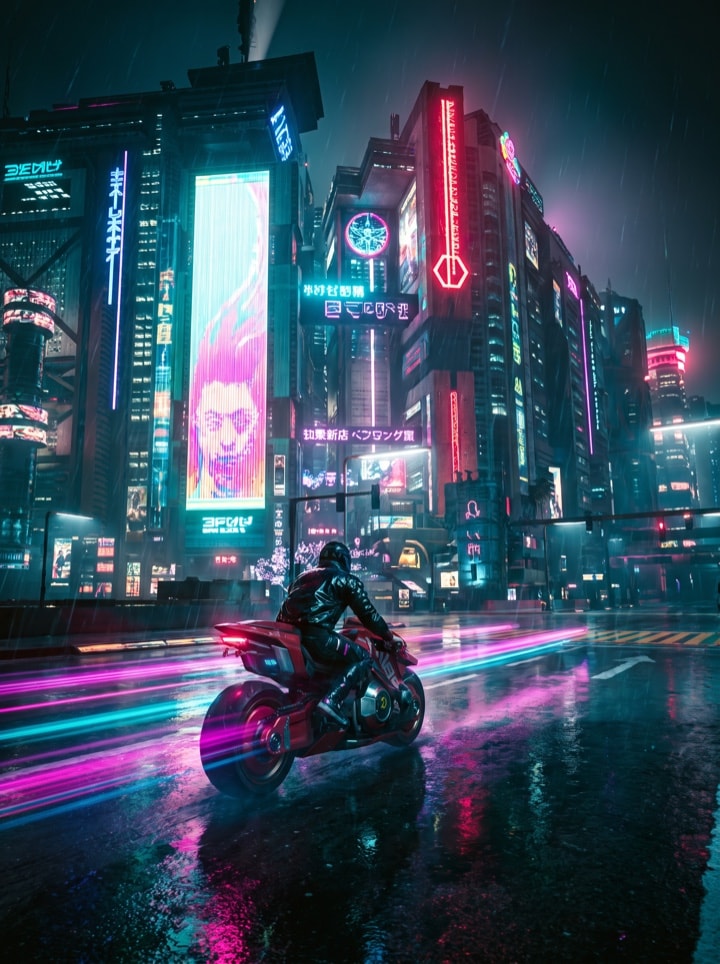 Néon futuriste